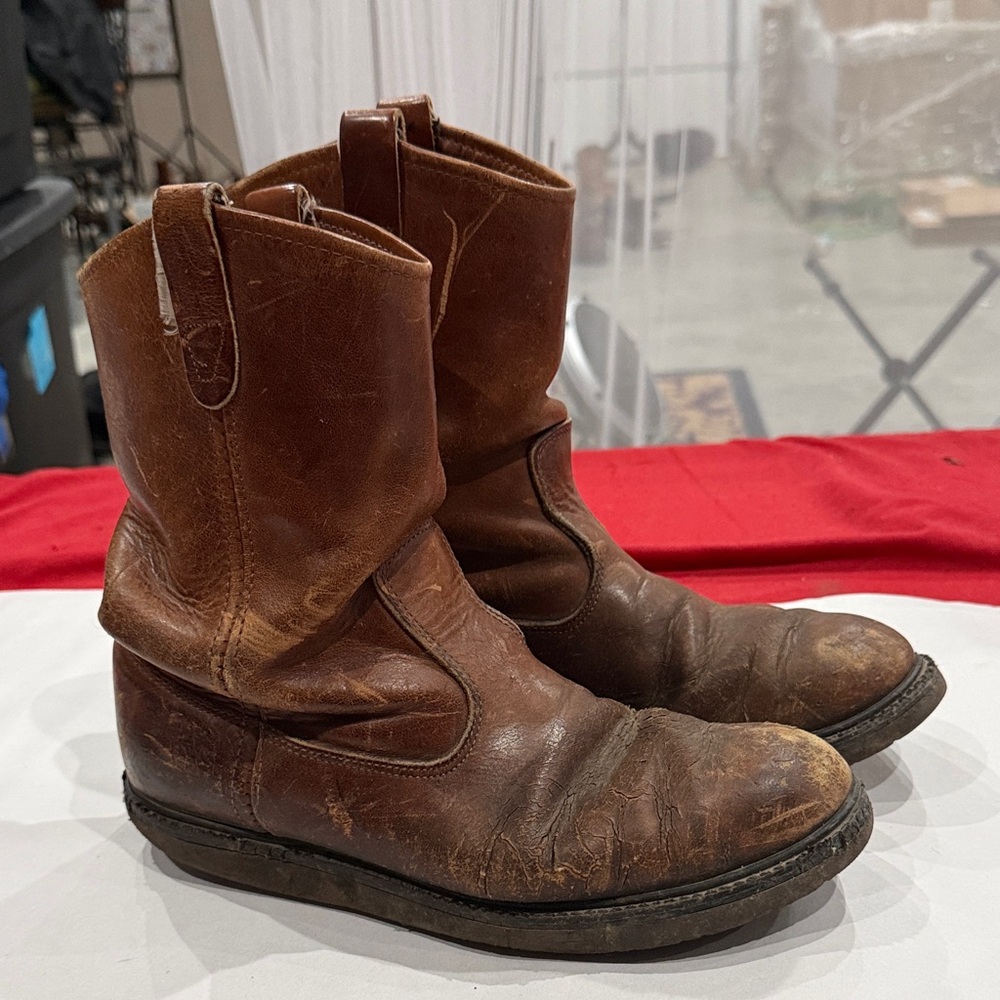 Double H Rustic Brown Leather Boots